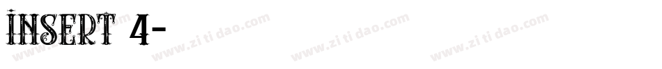 Insert 4字体转换